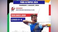 Sports News | Paris Olympics: Archer Pravin Jadhav Bows out in Round of 64