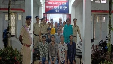 India News | Security Forces Arrest 10 Individuals from Agartala Railway Station Including 8 Bangladeshis for Suspected Human Trafficking