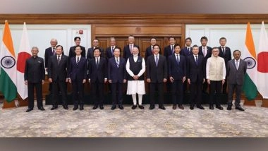 World News | PM Modi Meets Japanese Speaker, His Delegation; Discuss Key Areas of Collaboration Between Nations