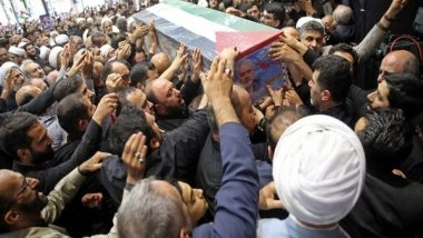 World News | Hamas Leader Ismail Haniyeh's Funeral Held in Doha; Iran Vows Retaliation
