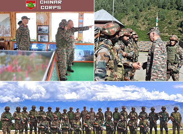 India News | Chinar Corps Commander Reviews Security Situation in North Kashmir