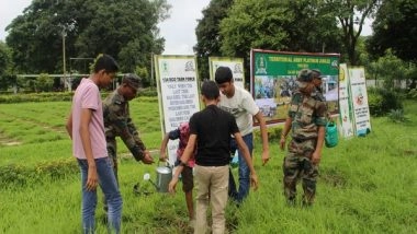 India News | Assam: 134 Infantry Battalion Organises Mass Plantation Drive to Commemorate Platinum Jubilee in Sonitpur