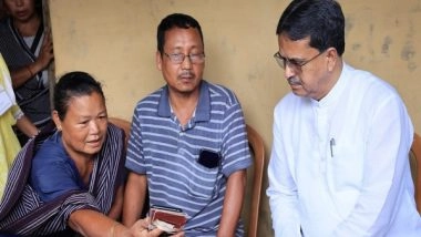 India News | Tripura CM Manik Saha Visits Violence-affected Families of Ganda Twisa Region of Tripura