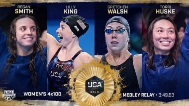 Sports News | Paris Olympics: China, USA Top 4 X 100 M Medley Relay Swimming Events, US Smashes World Record