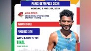 Sports News | Paris Olympics: India Athlete Avinash Sable Qualifies for Men's 3000m Steeplechase Final