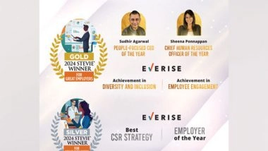 Business News | Everise Honored at Stevie® Awards for Great Employers With Multiple Wins