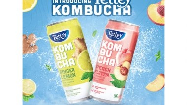 Business News | Tata Consumer Products Introduces Tetley Kombucha: Unveils a Refreshing Journey of Wellness and Flavor