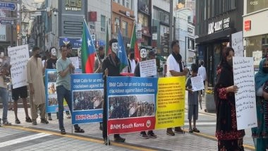 World News | South Korea: Baloch National Movement Holds Protest Against Pak Atrocities, Calls for Int'l Community's Intervention