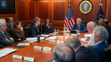 World News | US: Amid West Asia Tensions, Biden, Harris Receive Updates on Threats by Iran, Its Proxies