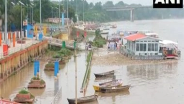 India News | Water Level of River Ganga Rises Due to Heavy Rain in Hilly Areas and Water Release from Dams
