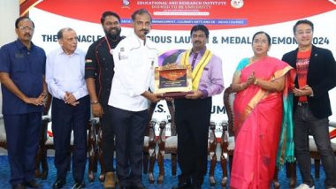 Business News | Dr. MGR University Hosts 'The Pinnacle 2024' - Honours Achievers in Health and Hospitality; Recognizes Winners of Incredible Chefs Challenge