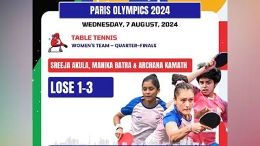 Sports News | India Faces Setbacks in High Jump and Table Tennis at Paris 2024 Olympics