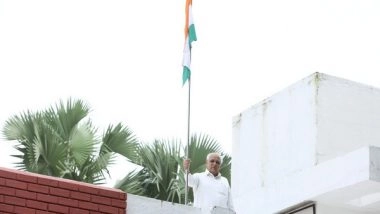 India News | Gujarat: CM Bhupendra Patel Participates in 'Har Ghar Tiranga Abhiyan', Hoist Tricolor in His Residence