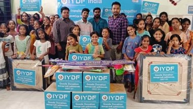Business News | IYDF and Community Volunteers Provide Humanitarian Aid to Underprivileged Children in Krishna Nagar Puducherry