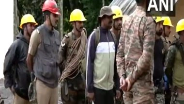 India News | Wayanad Landslides: Army, SOG, Forest Officials Conduct Search Operation at Sunrise Valley in Soojippara