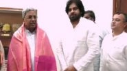 India News | Karnataka: Andhra Pradesh Deputy CM Pawan Kalyan Meets Siddaramaiah