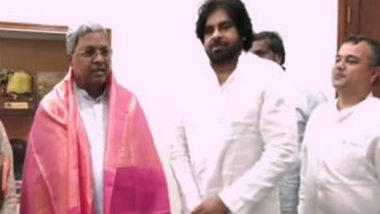 India News | Karnataka: Andhra Pradesh Deputy CM Pawan Kalyan Meets Siddaramaiah