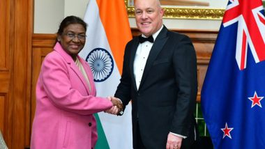 World News | New Zealand PM Calls on President Murmu; Discusses Regional and Global Security