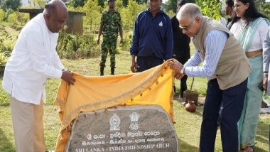 World News | Indian Envoy, Sri Lankan Speaker Launch Friendship 'India-Sri Lanka Friendship Arch'