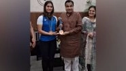 Sports News | Double Olympic Medallist Manu Bhaker Meets Nitin Gadkari