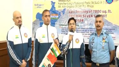 World News | Indian Expedition Team Climbs Mt Kilimanjaro, Hoists Largest Flag