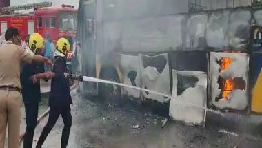 India News | Fire Breaks out in Private Bus in Pune; No Causalities Reported