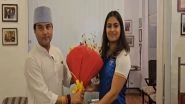 India News | Double Olympic Medallist Manu Bhaker Meets Jyotiraditya Scindia