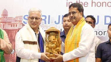 India News | Tripura Hosts Grand Reception for Newly Appointed Telangana Governor Jishnu Dev Varma in Agartala