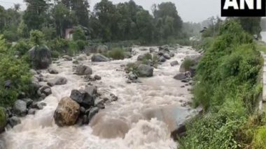 Himachal Pradesh Rain Videos: Heavy Rain Lashes Dharamshala City, Rivers in Spate; BJP President JP Nadda To Visit Flood-Affected Regions Today