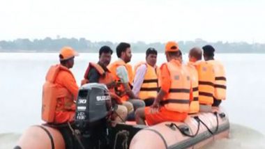 India News | UP: NDRF Remains on Alert Around Low-lying Areas of Triveni Sangam