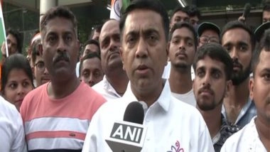 India News | Goa: CM Pramod Sawant Participates in Tiranga Yatra on Sunday