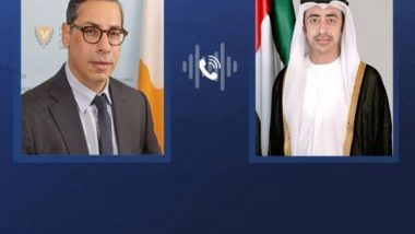 World News | Abdullah Bin Zayed, Cypriot Counterpart Discuss Regional Developments over Phone