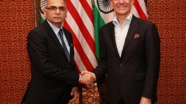 World News | US Envoy Eric Garcetti Extends Wishes to Vinay Kwatra on Assuming Charge as India's Ambassador to US