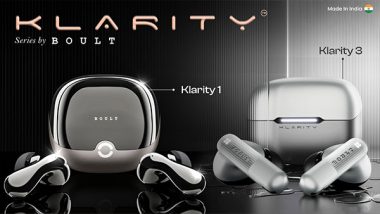 Business News | BOULT Launches Klarity Series: A Disruptive Leap in Luxury True Wireless Technology