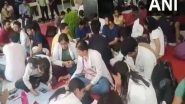 India News | Doctors Hold Protest at AIIMS Delhi in Aftermath of FAIMA's Shutdown Call Demanding Justice for Woman Trainee Doctor