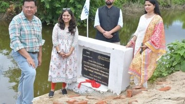 Business News | Inauguration of New Check Dams In Shravasti Under Konica Minolta's CSR Initiative 'Project Pravah'