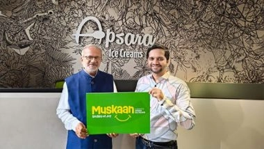 Business News | Apsara Ice Creams to Launch Muskaan Initiative on Its 53rd Anniversary