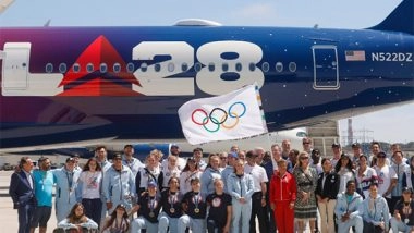 Sports News | The Olympic Flag Arrives in Los Angeles After Action Packed 2024 Extravaganza in Paris
