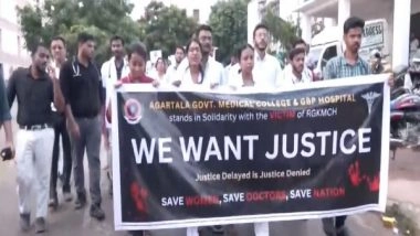 India News | Doctors of Agartala Government Medical College Stage Protest Against Rape-murder of Doctor in Kolkata