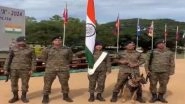 World News | Indian Army's K-9 Squad Participate in 10th Edition of India-Sri Lanka Joint Military Exercise