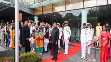 World News | Indian Envoy Sibi George Hoists Tiranga in Japan on 78th Independence Day