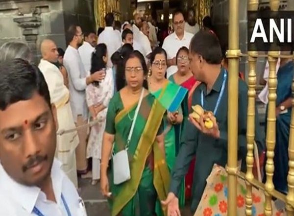India News | ISRO Scientists Visit Tirupati Balaji Temple to Offer Prayers Ahead of SSLV D3 Launch