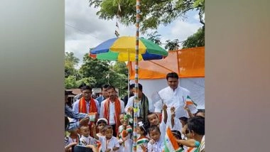 India News | Tripura: MP Biplab Kumar Deb Hoists National Flag at Radhamohanpur Village Council on Independence Day