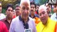 India News | On Bail AAP Leader Manish Sisodia Offers Prayers at Kalkaji Temple in Delhi