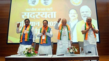 India News | BJP to Launch Membership Drive on Sept 1; PM Modi, Amit Shah to Renew Their Enrolments