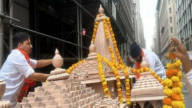 World News | US: Preparations in Full Swing for Ram Mandir Float in NYC's India Day Parade