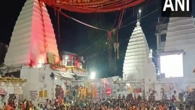 India News | Jharkhand: Devotees Throng Baba Baidhyanath Dham in Deoghar on Last Monday of 'Sawan'