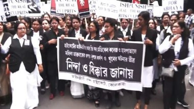 India News | RG Kar Rape and Murder Case: Calcutta High Court Advocates Hold Protest March Seeking Justice for Victim