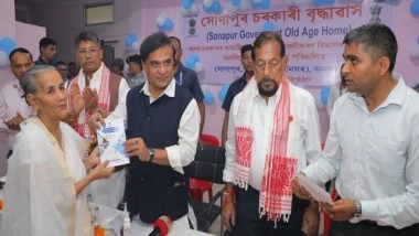 India News | Assam CM Presents Aadhaar, Ayushman and Orunodoi Cards to Old-age Home Residents