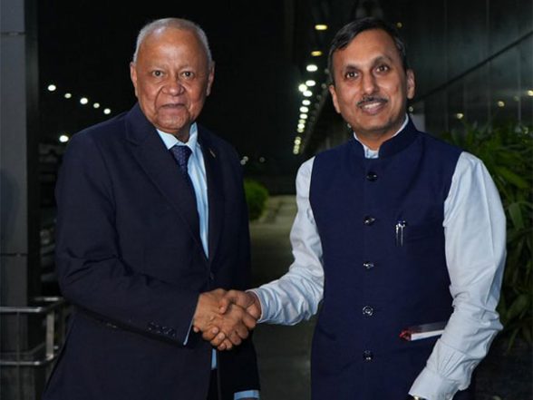 World News | Vice President of Mauritius arrives in Delhi to attend 19th CBI Indo-Africa Conference